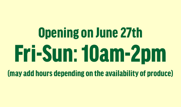 Fri-Sun: 10am-2pm
